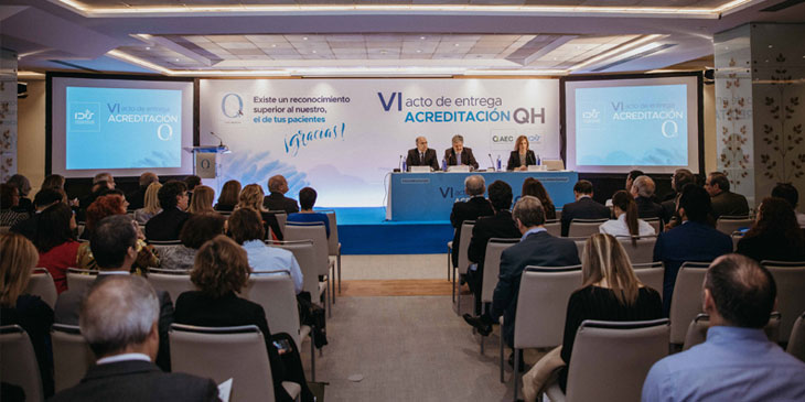 25 organizaciones sanitarias asistenciales públicas y privadas reciben la Acreditación QH de la Fundación IDIS en su sexta edición